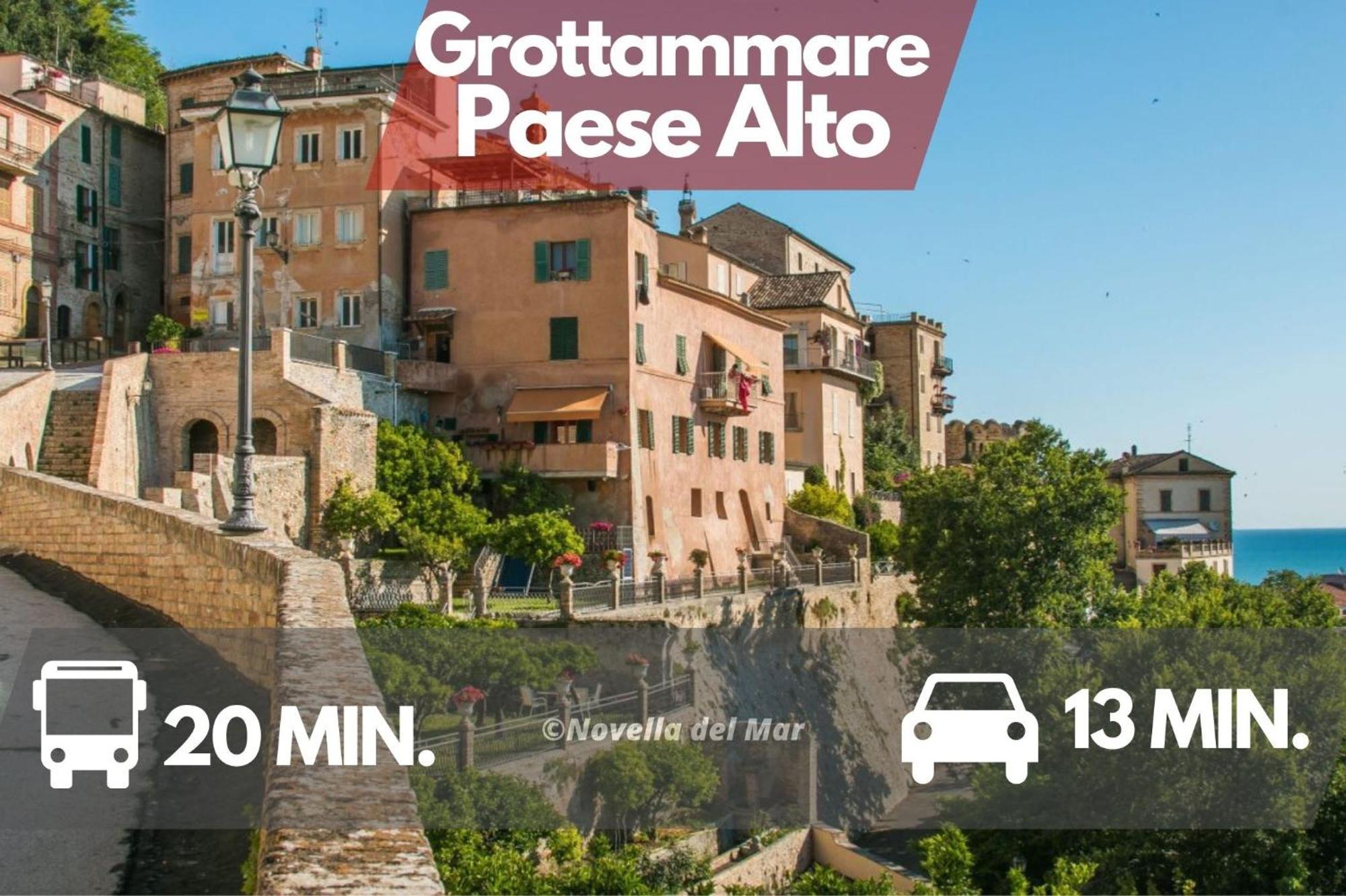 Novella Del Mar Prima Fila Dal Mare Villa Grottammare Exterior foto